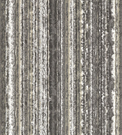 Striatus Wallpaper by Clarke & Clarke Charcoal/Gilver