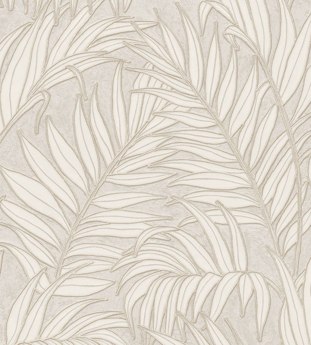 Stringed Leaves Wallpaper by Eijffinger Natural