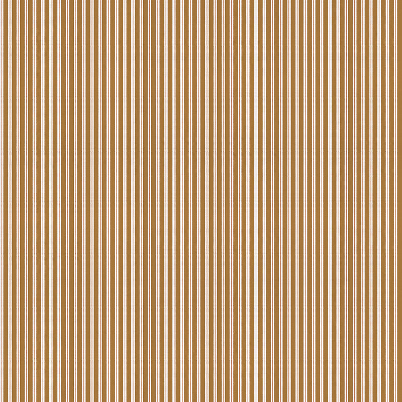 Stripe 0,7 wallpaper by Coordonné in Curry, flat pattern view
