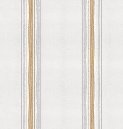 Stripe 2 wallpaper by Coordonné in Curry, flat pattern view