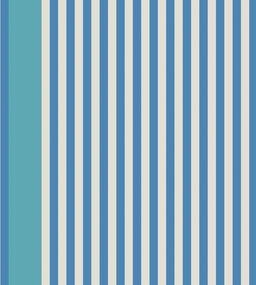 Stripe Wallpaper by Farrow & Ball Au Lait / Lobster