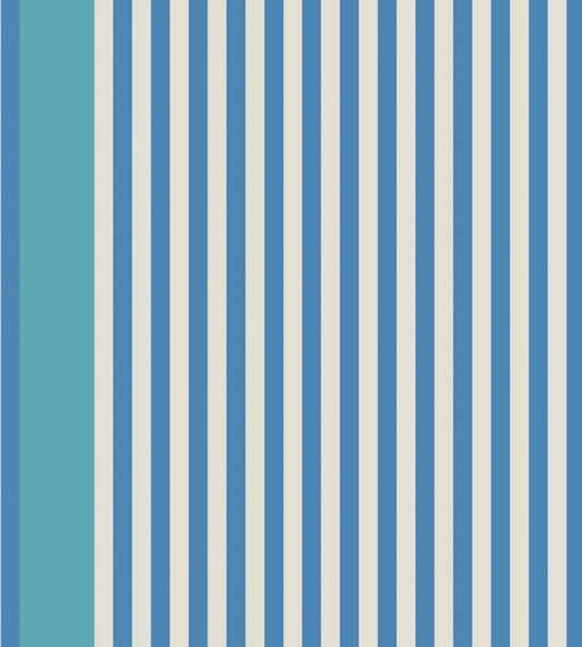 Stripe Wallpaper by Farrow & Ball Au Lait / Lobster