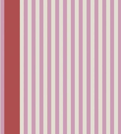 Stripe Wallpaper by Farrow & Ball Au Lait / Romesco