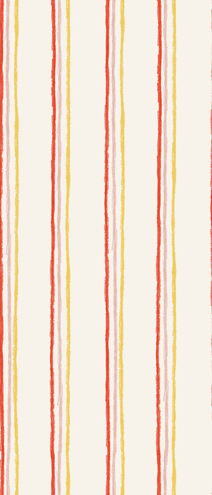 Stripe Tennis mural by Bien Fait