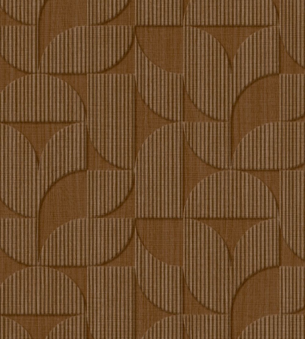 Striped Arches Wallpaper by Eijffinger Chestnut
