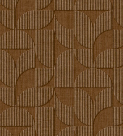 Striped Arches Wallpaper by Eijffinger Chestnut