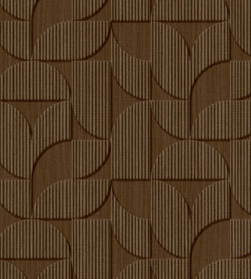 Striped Arches Wallpaper by Eijffinger Chocolate