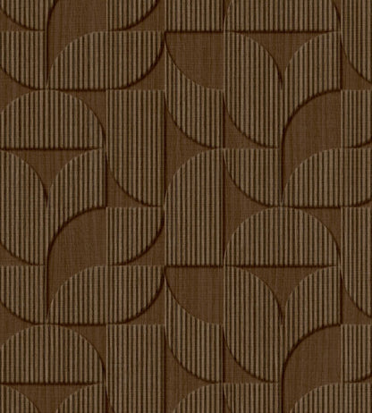 Striped Arches Wallpaper by Eijffinger Chocolate