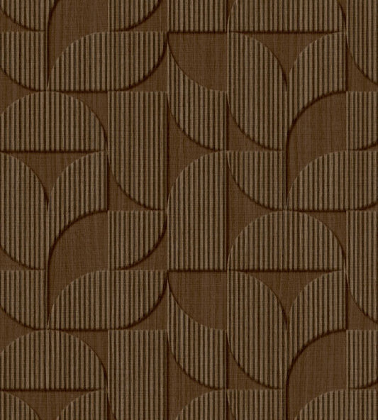 Striped Arches Wallpaper by Eijffinger Chocolate