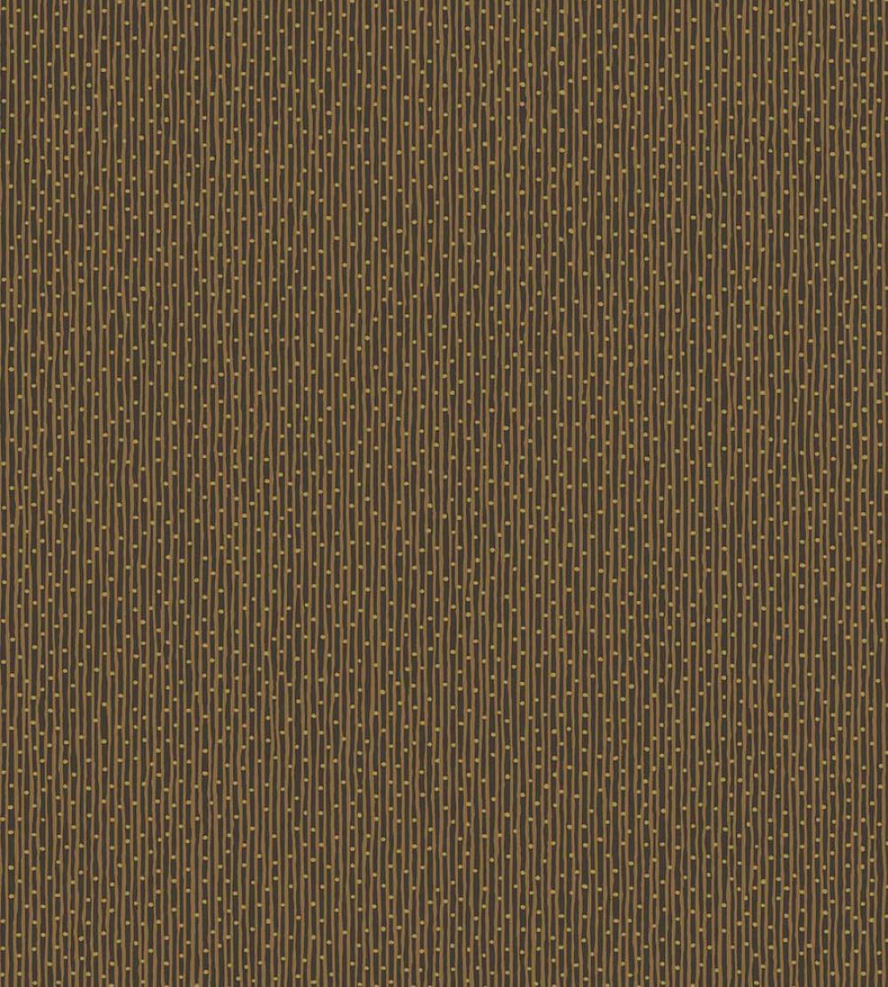 Stripes and Dots Wallpaper by Eijffinger Brown/Taupe