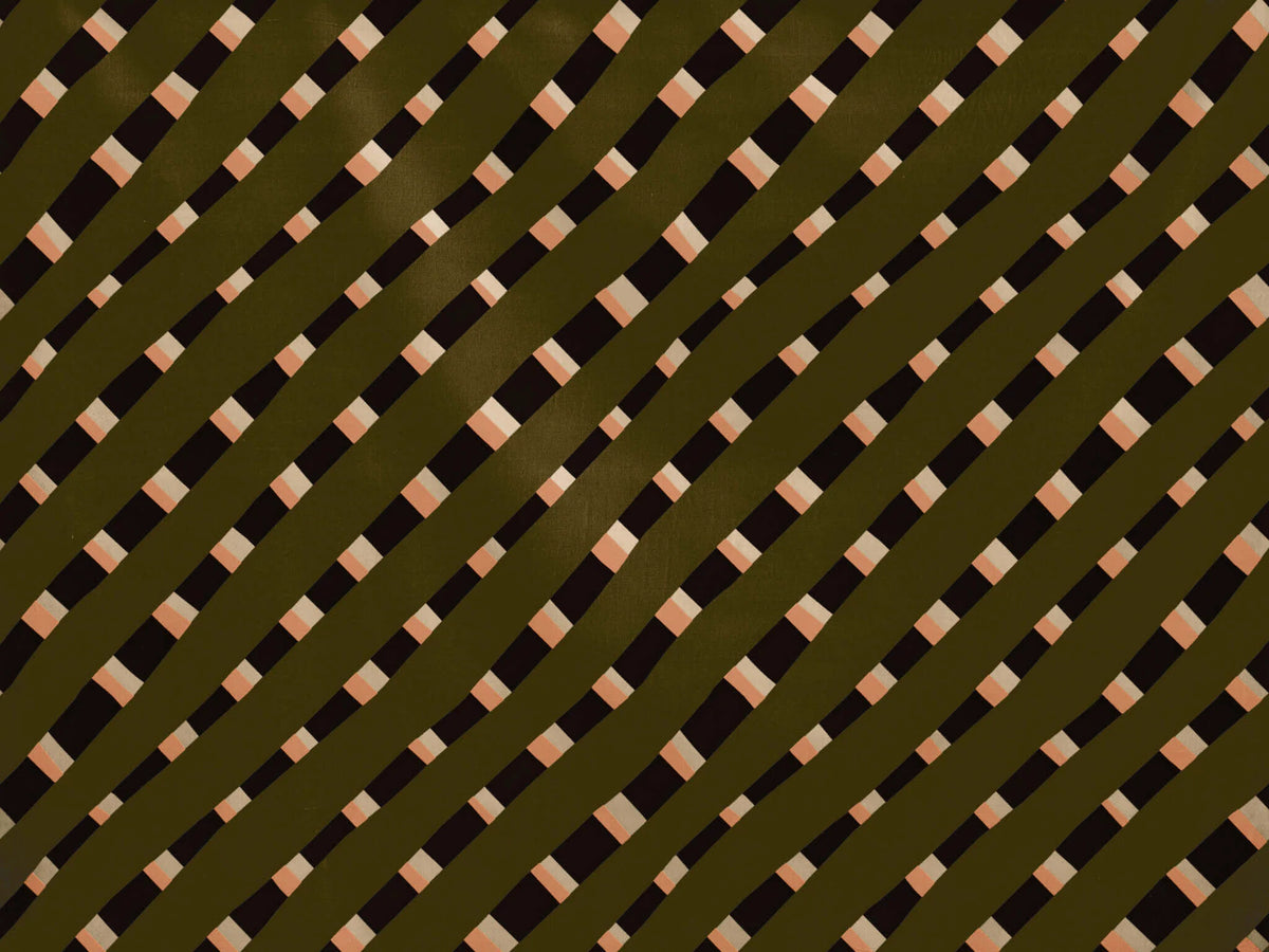 Stripes Fabric by Pierre Frey in Army (F3217001)