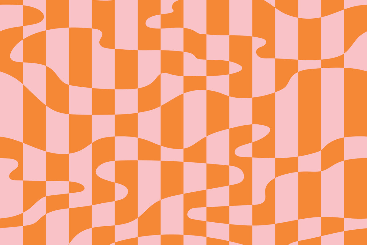 Stripescape Pink mural by Hovia