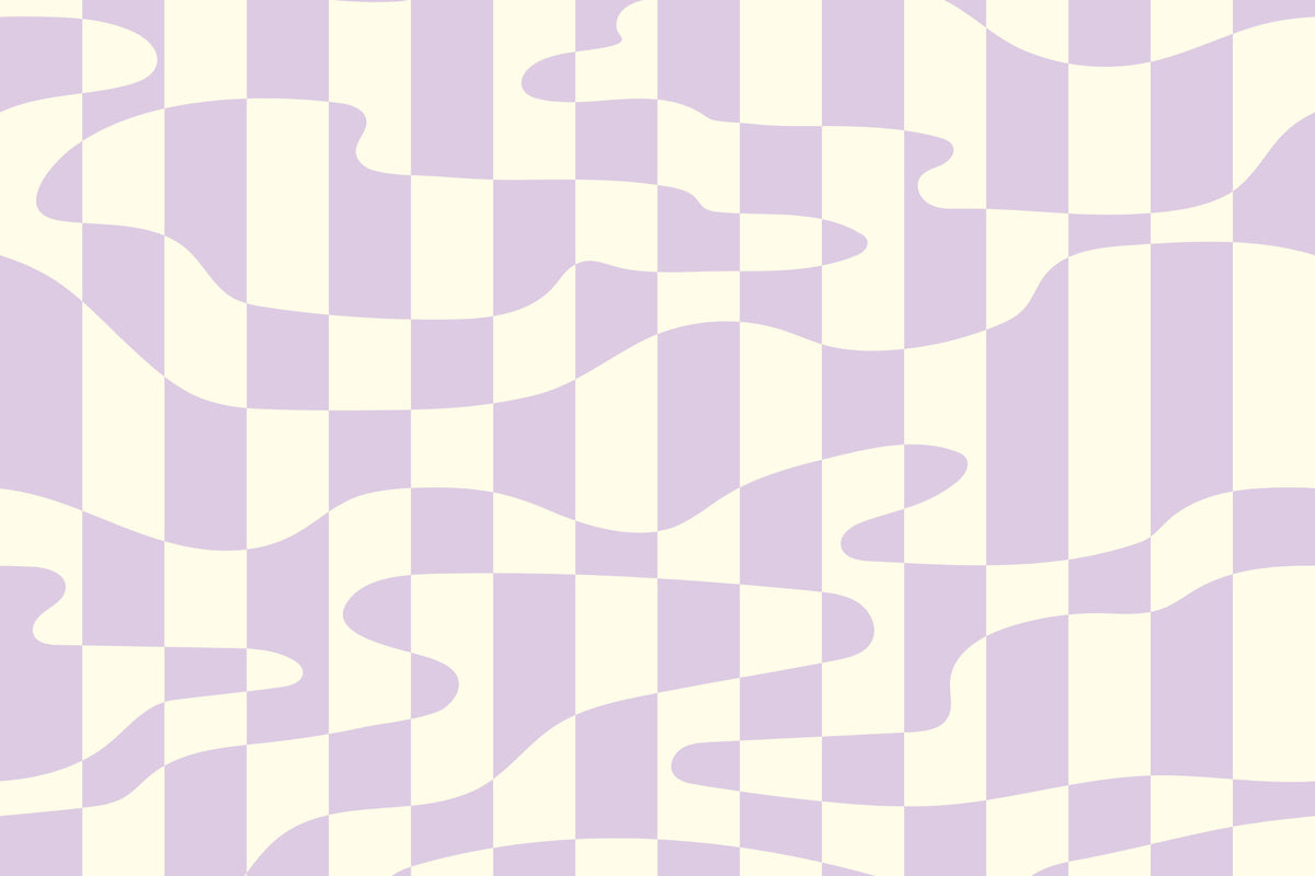Stripescape Purple mural by Hovia