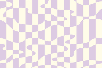 Stripescape Purple mural by Hovia