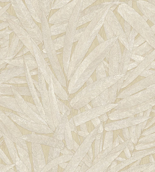 Structured Leaves Wallpaper by Eijffinger Beige/Sand
