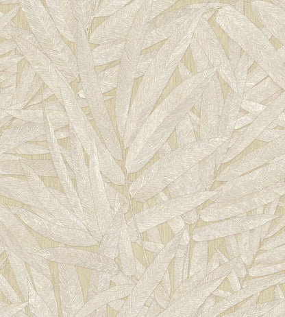 Structured Leaves Wallpaper by Eijffinger Beige/Sand
