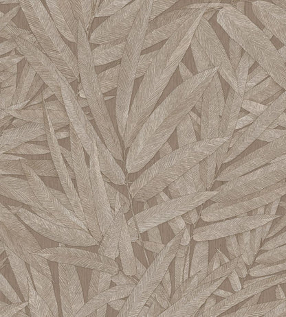 Structured Leaves Wallpaper by Eijffinger Brown/Taupe