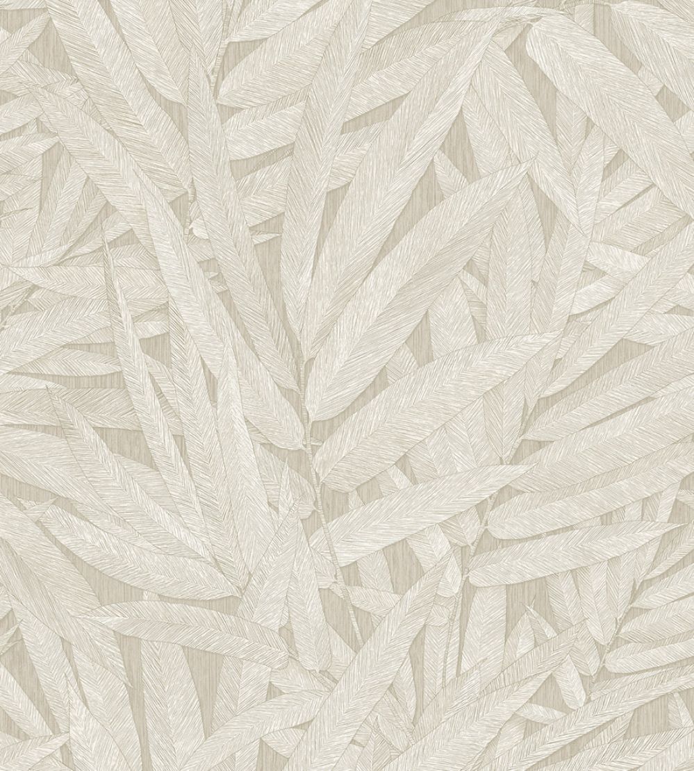 Structured Leaves Wallpaper by Eijffinger White/Cream