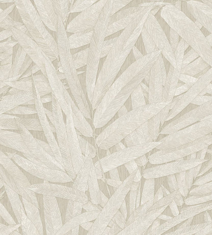 Structured Leaves Wallpaper by Eijffinger White/Cream