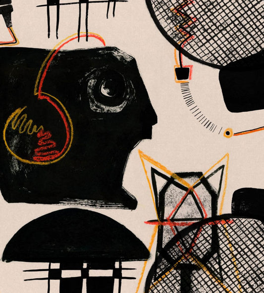 Studio Sketch Wallpaper by MINDTHEGAP Black