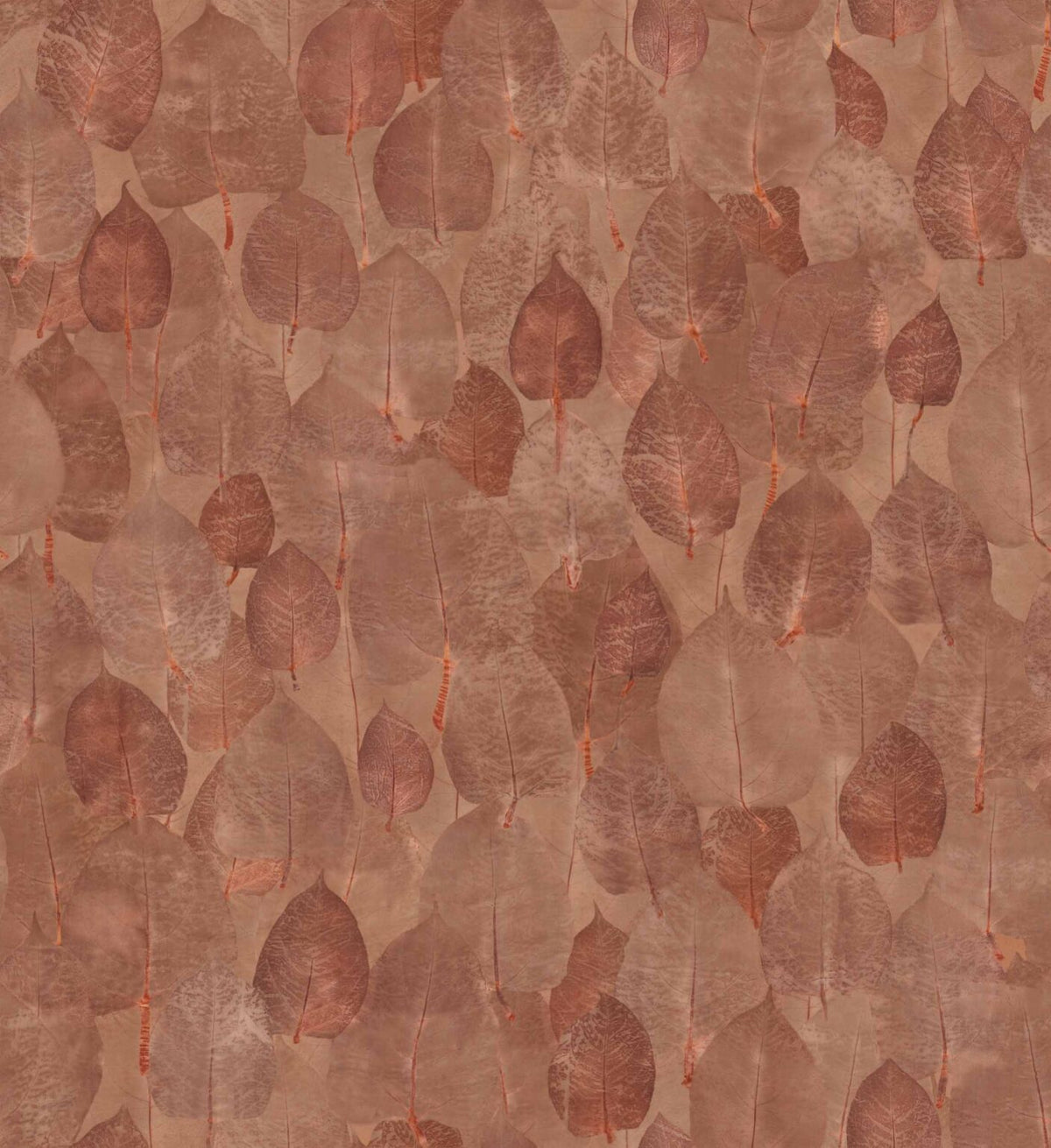 Suman wallpaper by Coordonné in Vermillion, flat pattern view