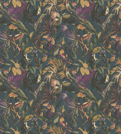 Sumatra Wallpaper by Arley House Peacock Blue