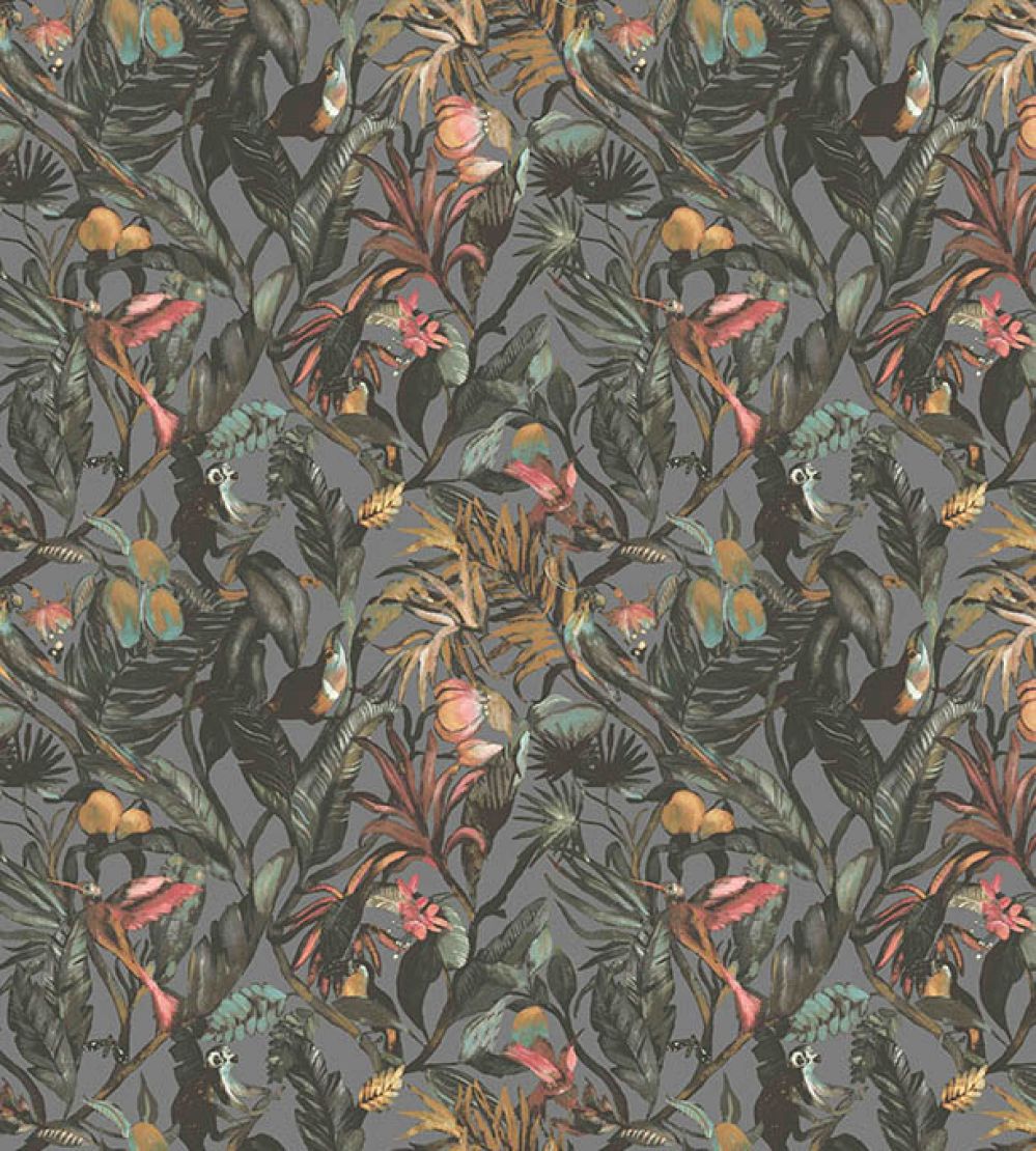 Sumatra Wallpaper by Arley House Steel Grey