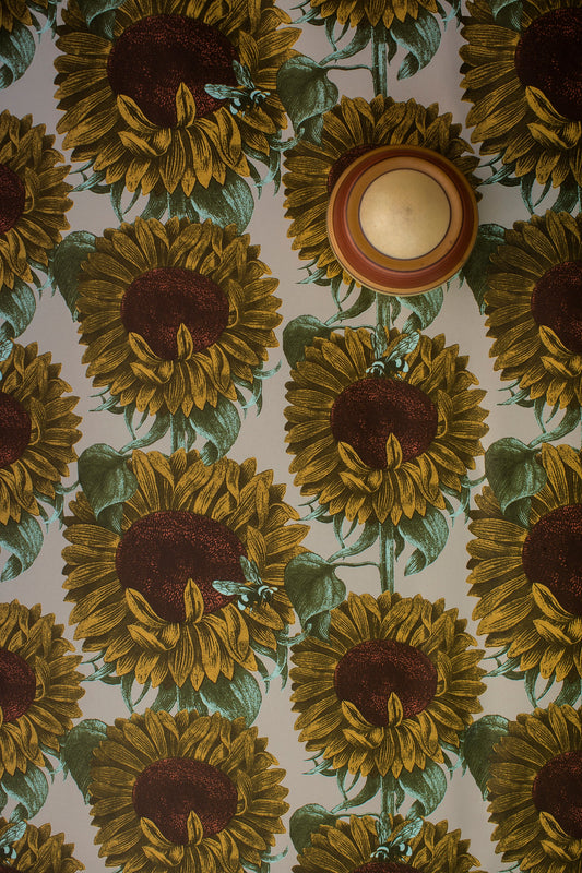 Sunday Wallpaper by Studio Lisa Bengtsson in Yellow