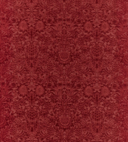 Sunflower Caffoy Velvet Fabric by Morris & Co Barbed Berry