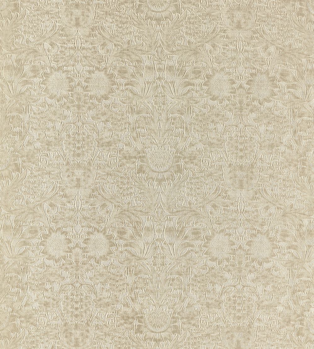 Sunflower Caffoy Velvet Fabric by Morris & Co Fired Biscuit