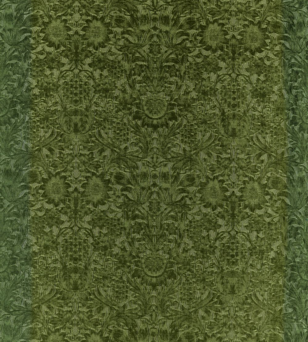 Sunflower Caffoy Velvet Fabric by Morris & Co Tump