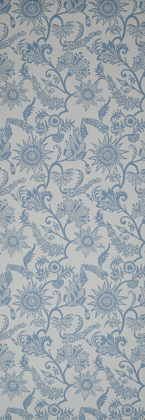Sunflower Hand Block Wallpaper by Watts 1874 in Cloud Powder Blue