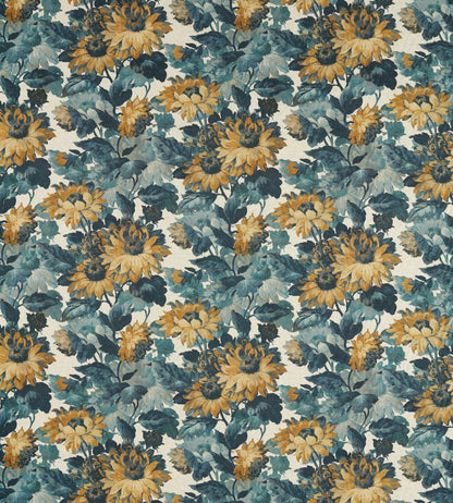 Sunforest Fabric by Clarke & Clarke Denim/Linen