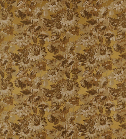 Sunforest Jacquard Fabric by Clarke & Clarke Ochre