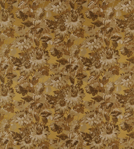 Sunforest Jacquard Fabric by Clarke & Clarke Ochre