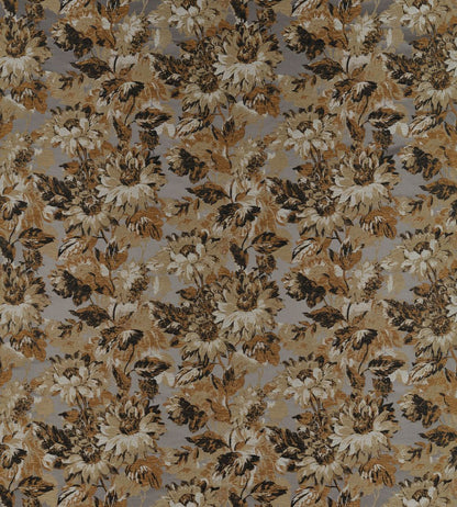 Sunforest Jacquard Fabric by Clarke & Clarke Pewter