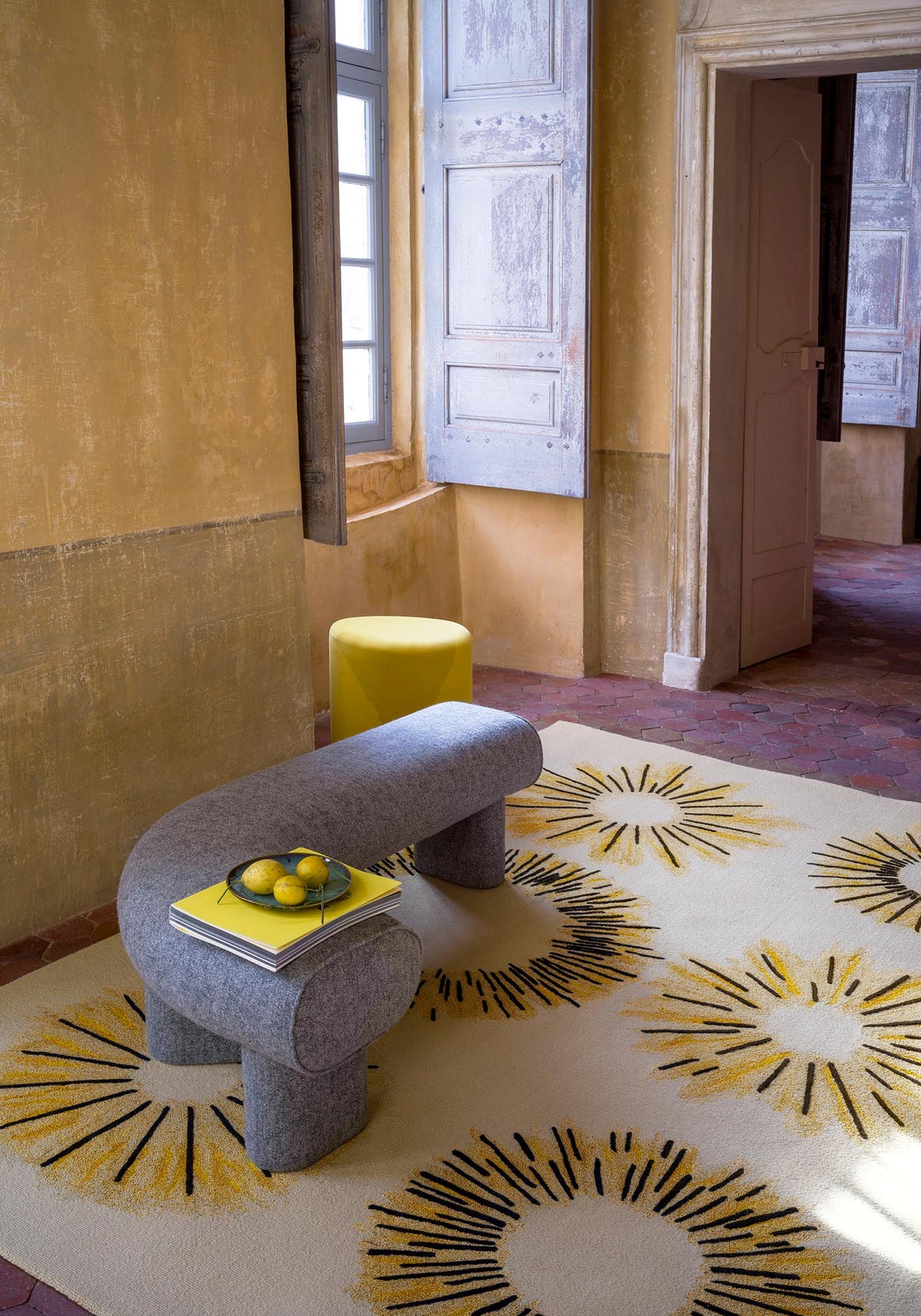 Sunny Rug by Pierre Frey shown in a room setting (view 2)