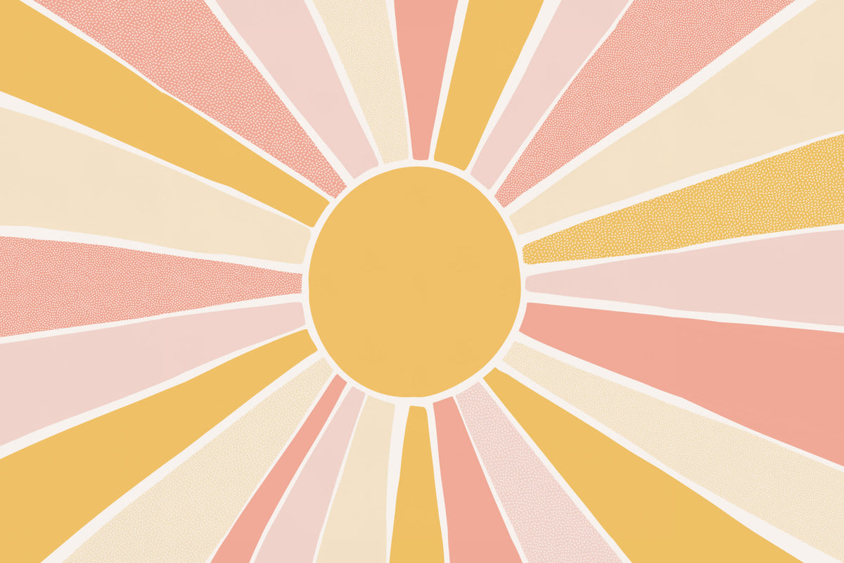 Sunshine Pink mural by Hovia