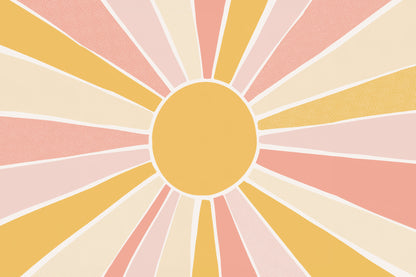 Sunshine Pink mural by Hovia