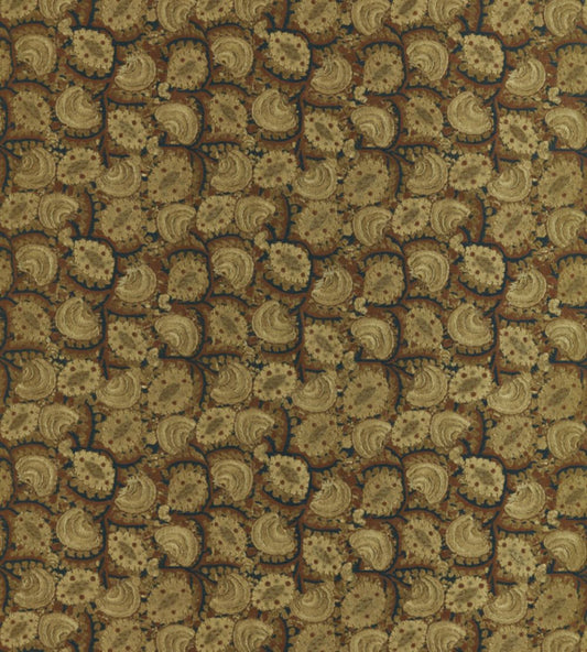 Suzani Archive Embroidery Fabric by Zoffany Antique Gold/Ink