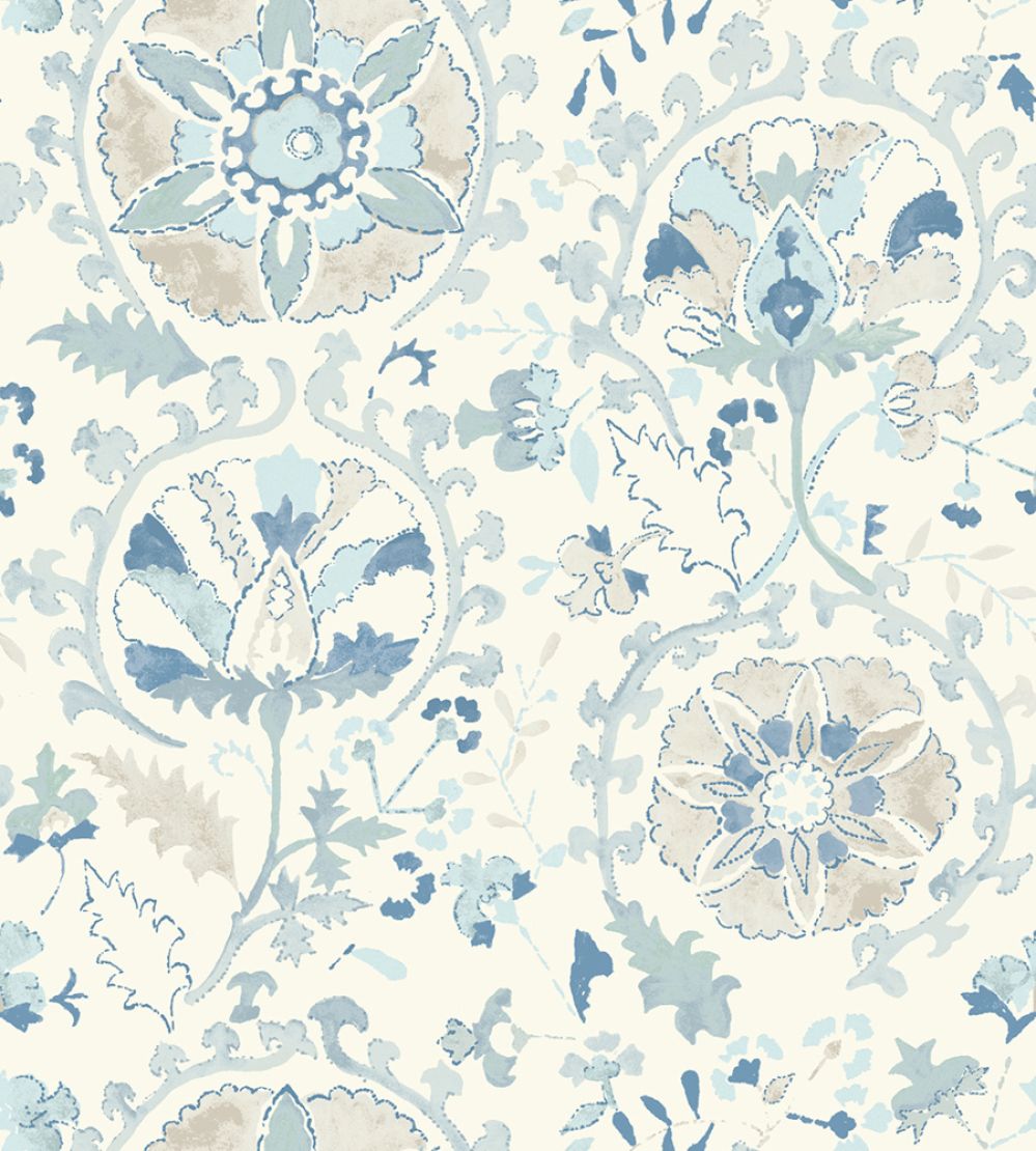 Suzani Wallpaper by DADO 01 Blue