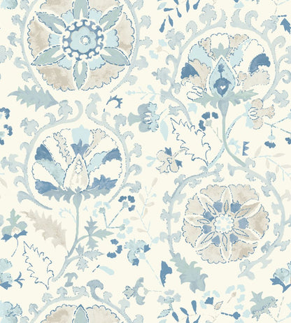 Suzani Wallpaper by DADO 01 Blue