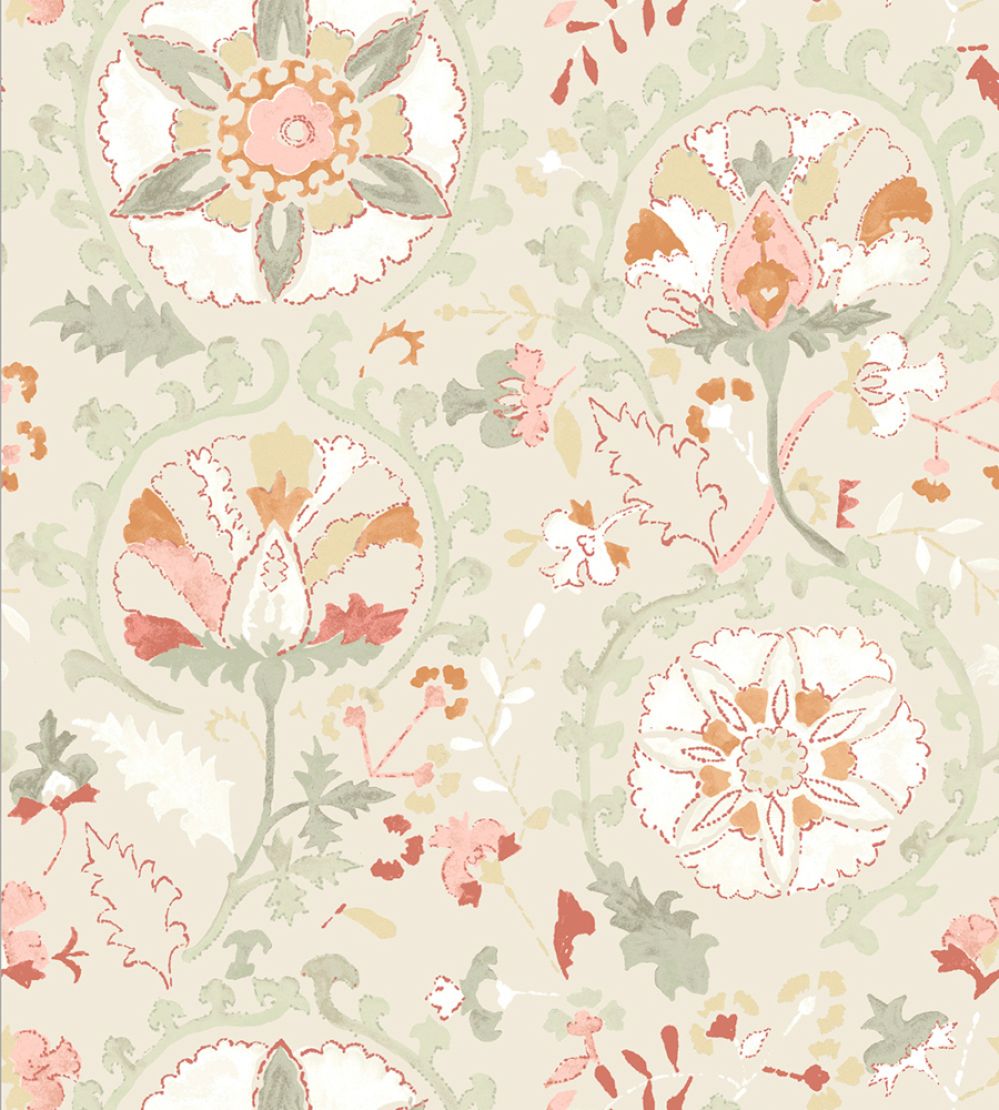 Suzani Wallpaper by DADO 02 Pink