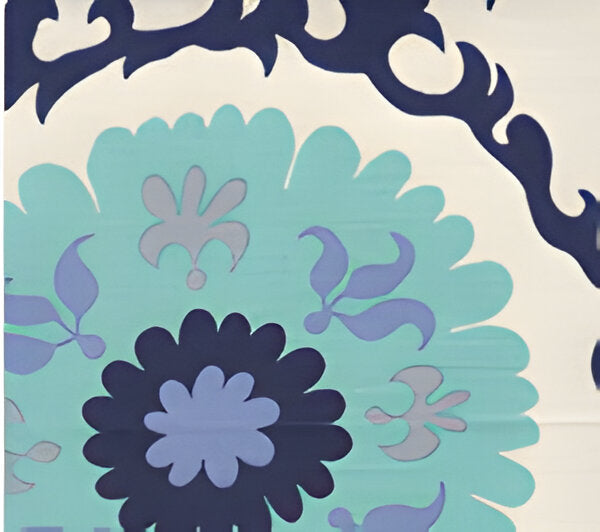 Suzani Blues (010225F) fabric by Quadrille