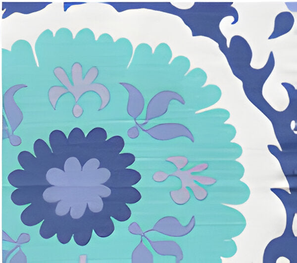 Suzani Blues (010226F) fabric by Quadrille