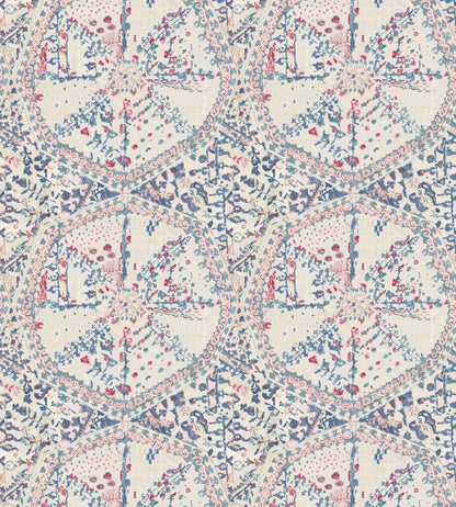 Suzette Wallpaper by DADO 02 Blue & Red