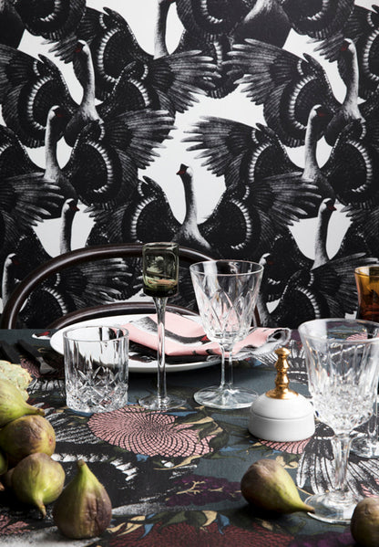 Swan Lake Wallpaper by Studio Lisa Bengtsson in White