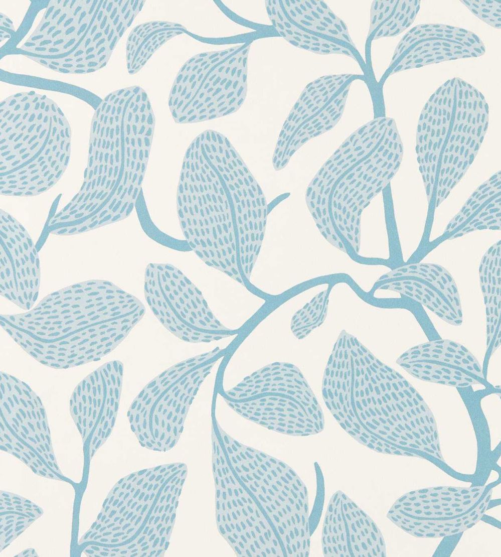 Sweet Bay Wallpaper by Scion Coast Blue