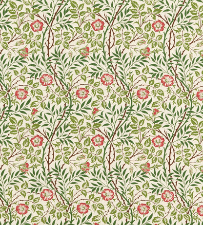 Sweet Briar Fabric by Morris & Co Boughs/Rose