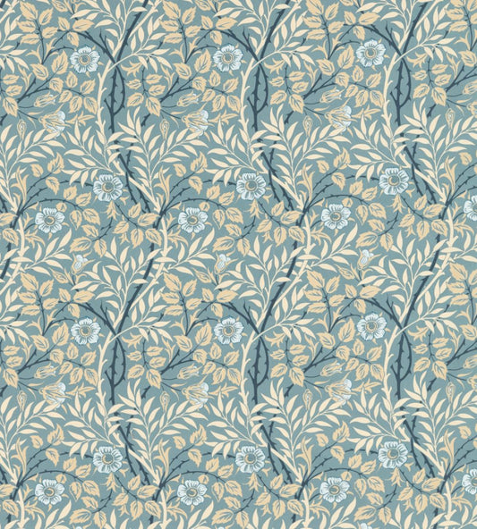 Sweet Briar Fabric by Morris & Co Mineral/Linen